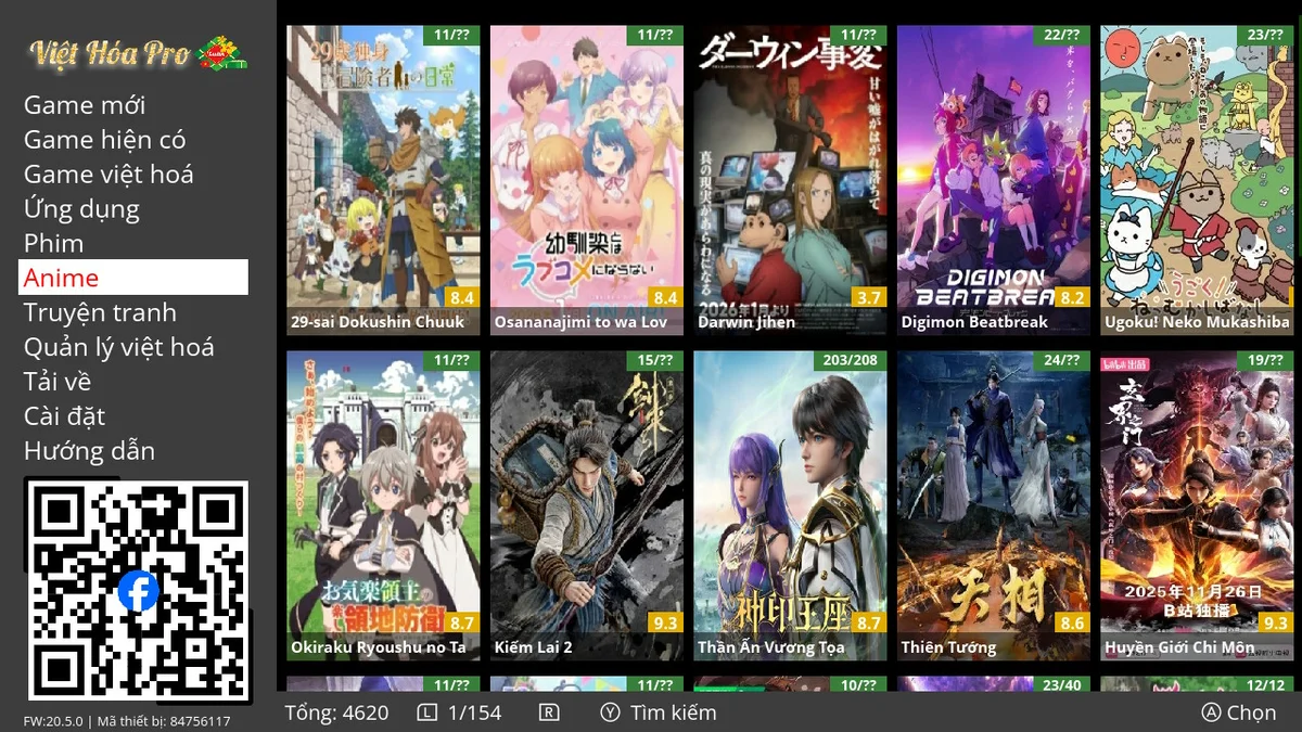 Xem anime trên Nintendo Switch